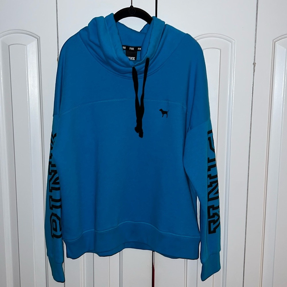 PINK Victoria’s Secret funnel neck sweatshirt. Size LG